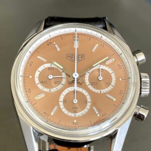 Heuer Carrera salmon dial