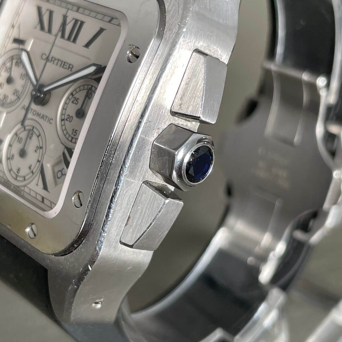 Subtinnio-Cartier-Santos-LX-crown-detail